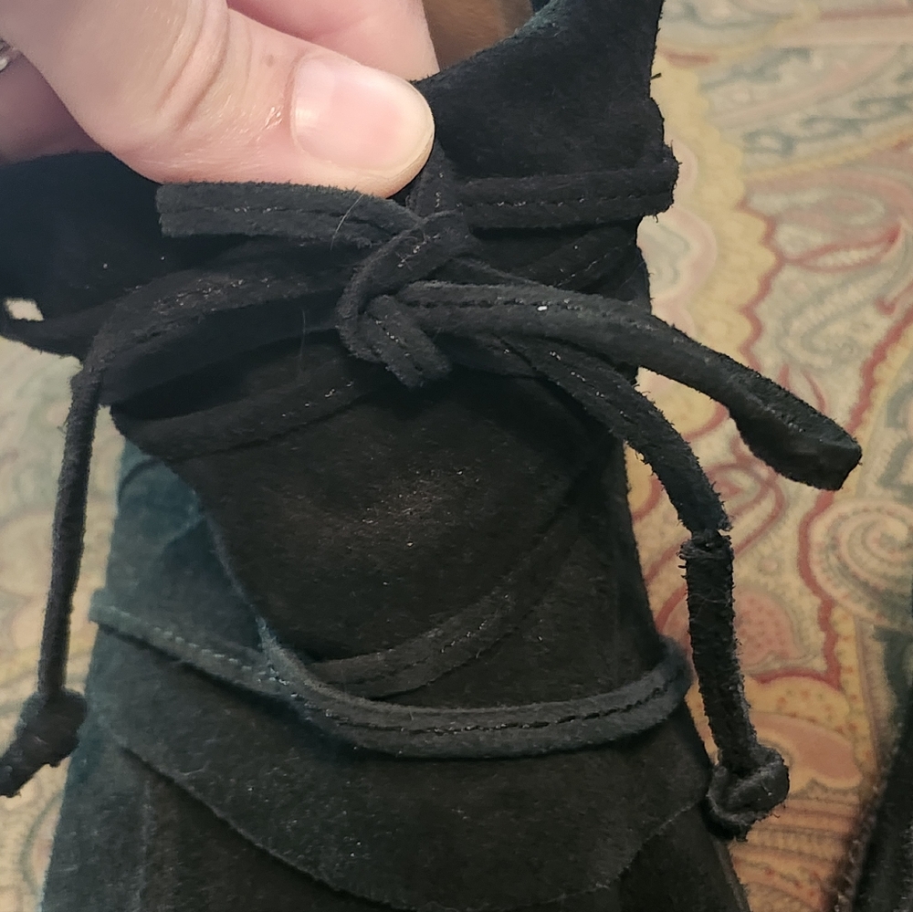UGG Dark Suede Lace-Up Boots - Picture 8 of 8